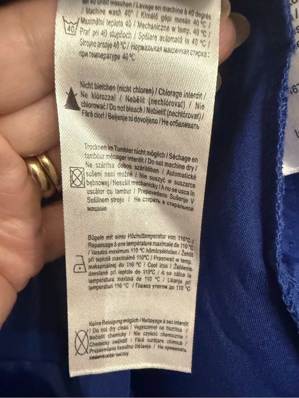 Orsay Royal Blue Strappy Bandage Midi Cocktail Dress Crisscross Panels Size 8-10 - Picture 13 of 13